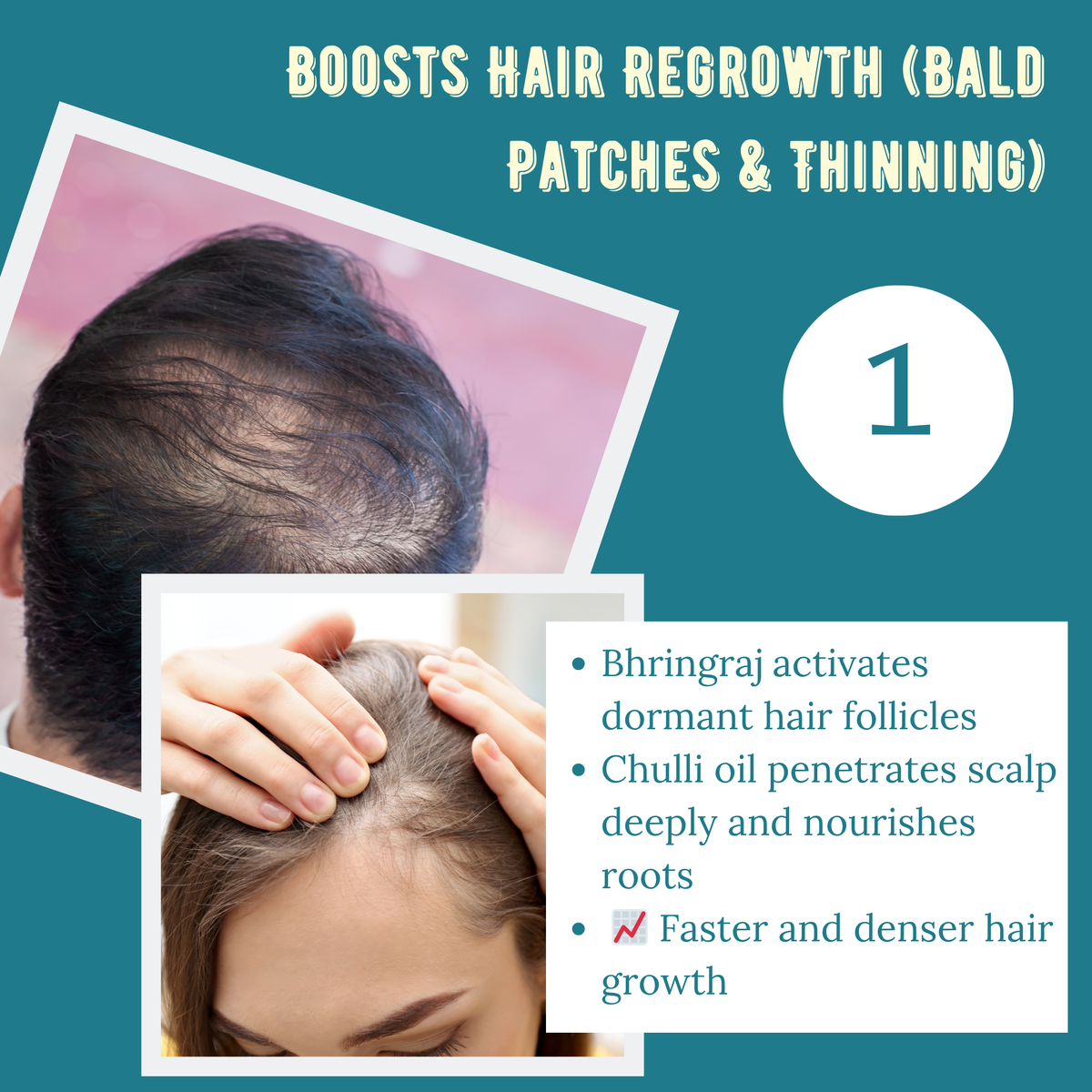 Kesh-Chulli Hair Regrowth Oil Mixed with Bhringraj, Rosemary