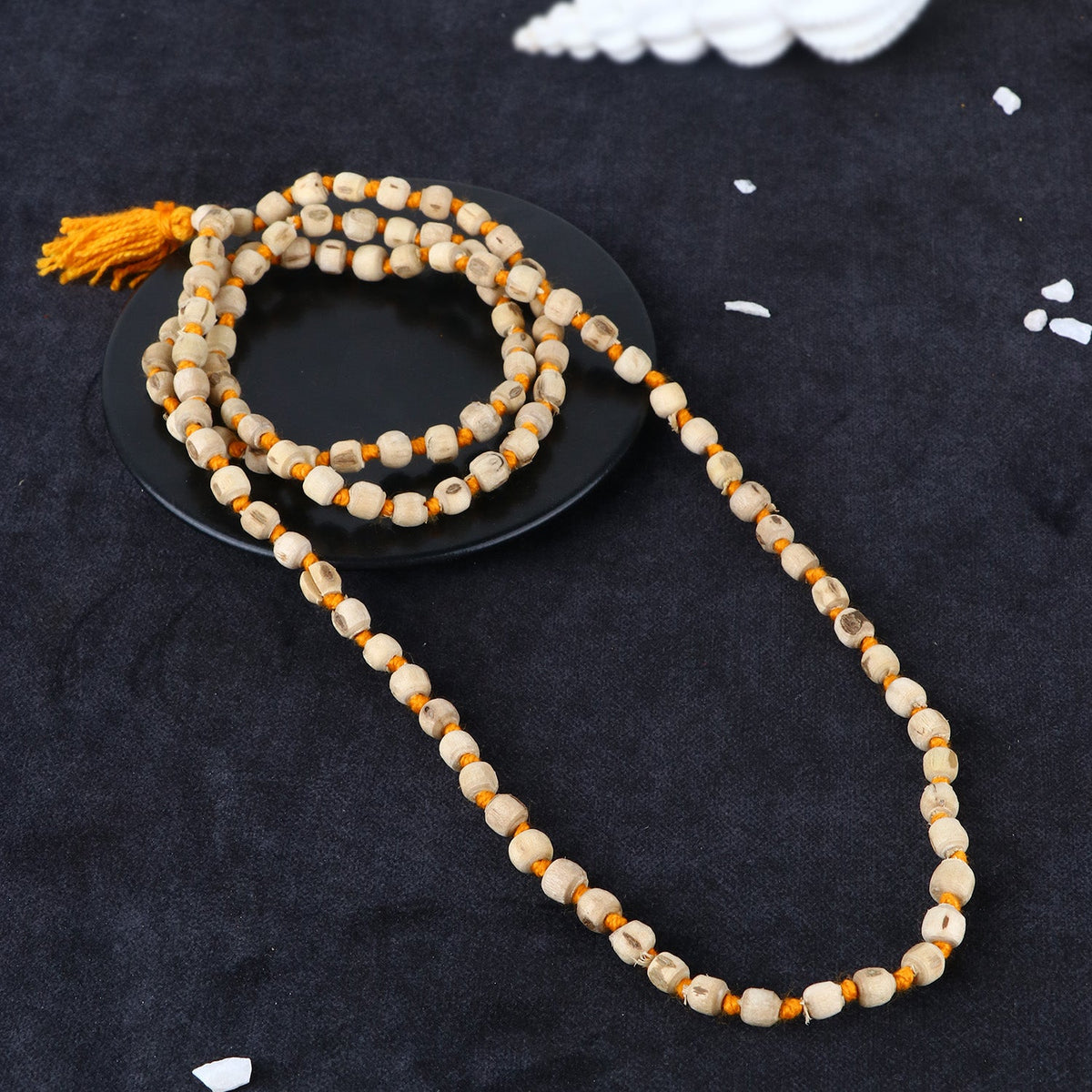 100% Pure Tulsi Kanthi Jap Mala – 108 Beads ( 6mm )