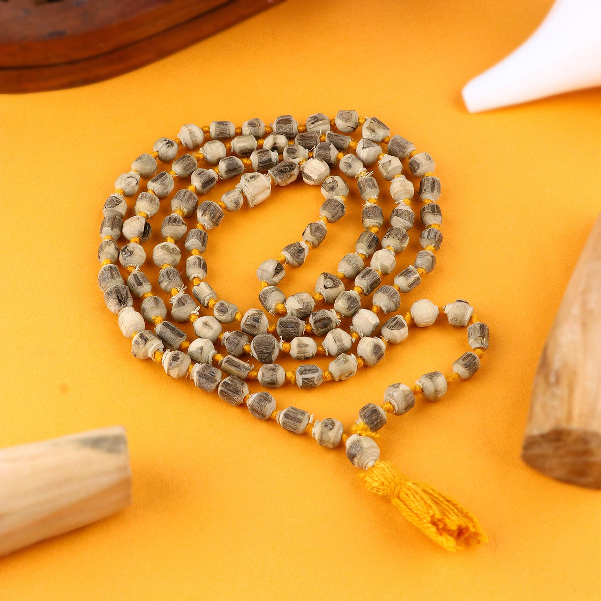 100% Pure Tulsi Kanthi Jap Mala – 108 Beads ( 6mm )